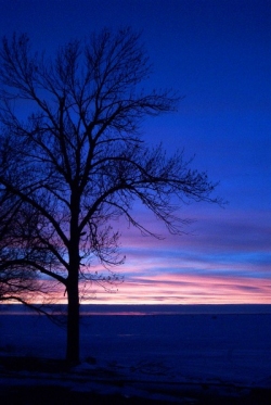 Sunset Over Wisconsin Lake